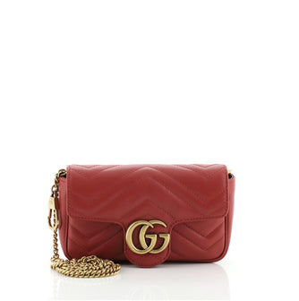 Gucci GG Marmont Flap Bag Matelasse Leather Super Mini