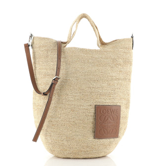 Loewe Paula's Ibiza Slit Tote Straw Large