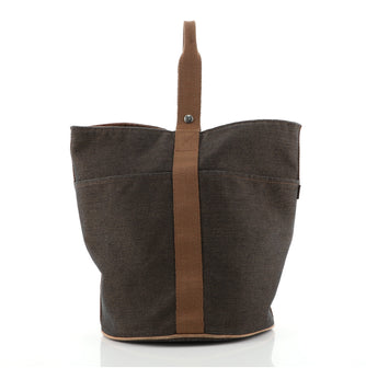 Hermes Saxo Handbag Toile GM
