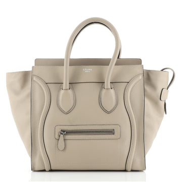 Celine Luggage Bag Grainy Leather Mini