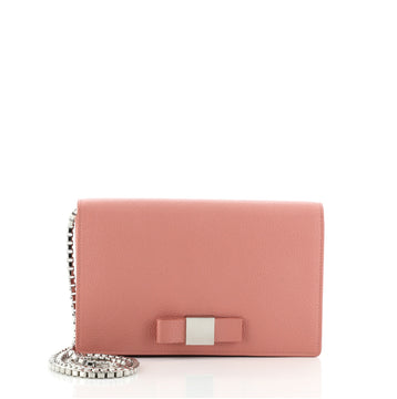 Balenciaga Bow Wallet on Chain Leather