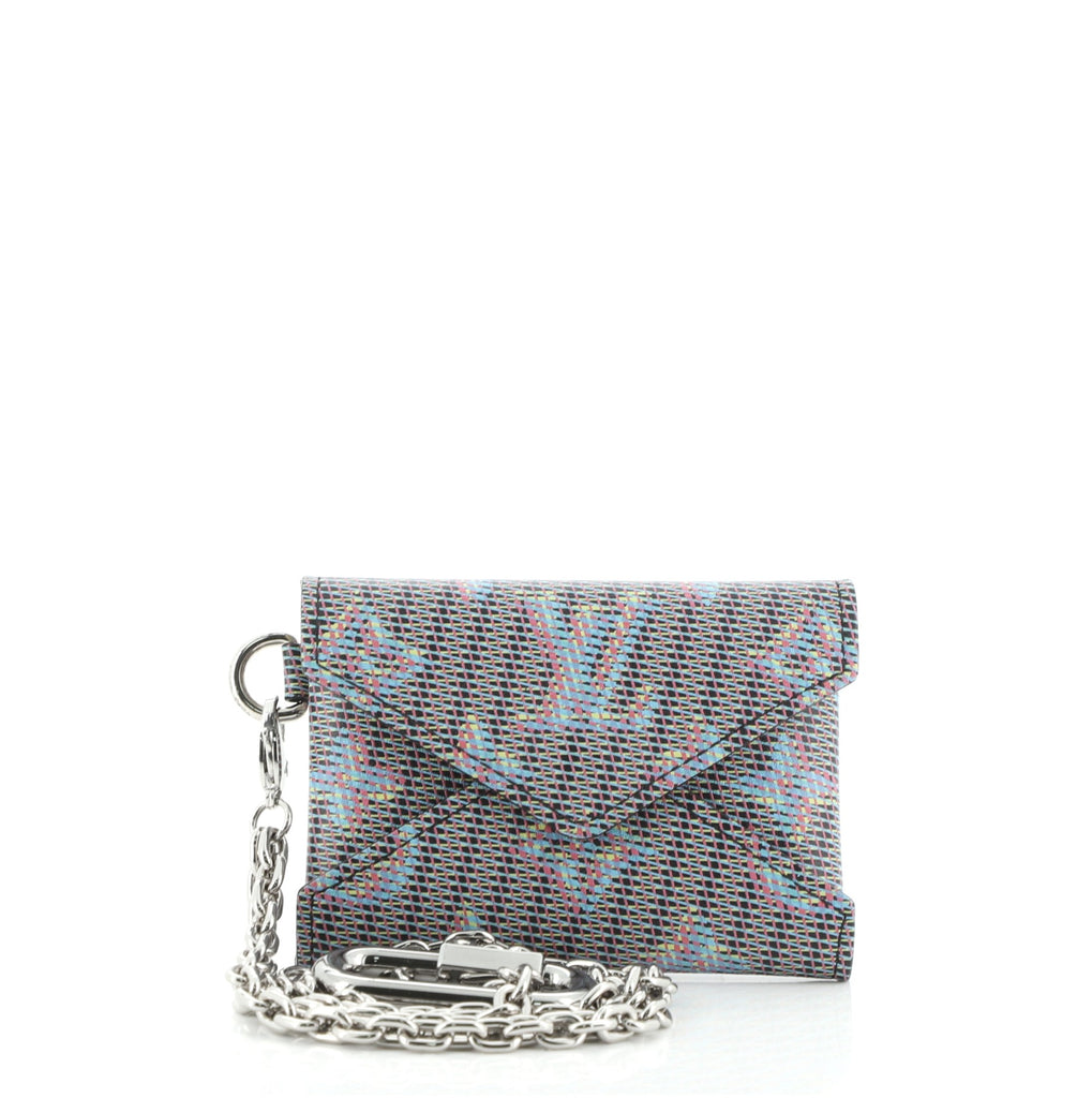 Brand New Louis Vuitton Kirigami Damier Coin, Card Purse Necklace