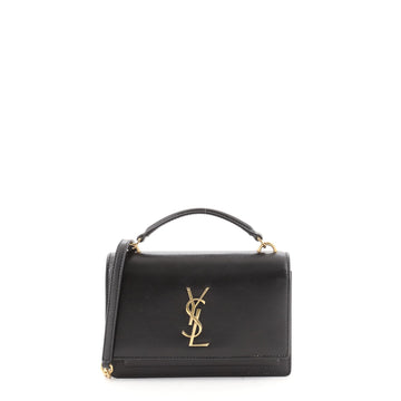 Saint Laurent Sunset Top Handle Chain Wallet Leather