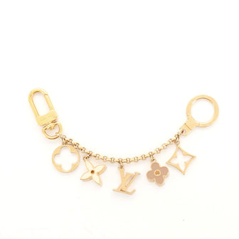Louis Vuitton Fleur de Monogram Bag Charm and Key Holder Resin and Brass