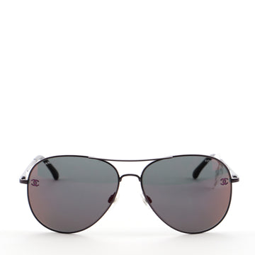 Chanel Pilot Summer Aviator Sunglasses Metal with Calfskin