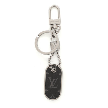 Louis Vuitton ID Tab Charm and Key Holder Monogram Eclipse Canvas
