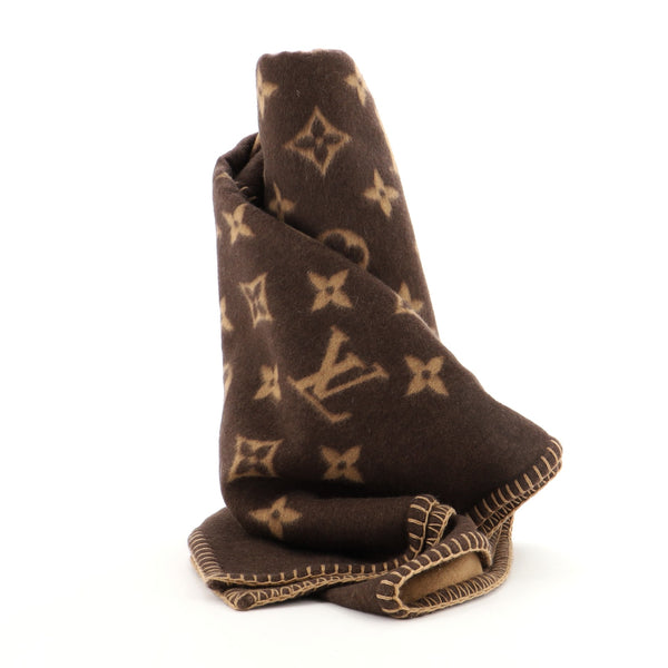 Louis Vuitton Monogram Scarf - Brown and Gold at 1stDibs