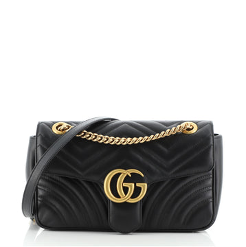Gucci GG Marmont Flap Bag Matelasse Leather Small