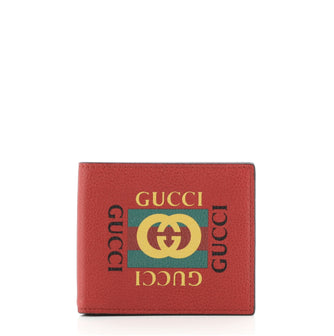 Gucci Logo Bifold Wallet Leather