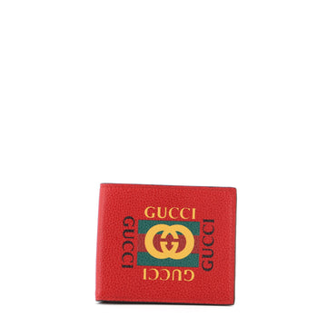 Gucci Logo Bifold Wallet Leather