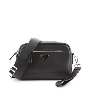 Prada Convertible Zip Crossbody Bag Saffiano Leather Small