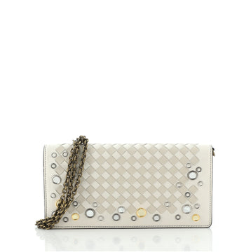 Bottega Veneta Wallet on Chain Intrecciato Nappa with Grommet Detail