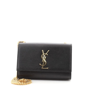 Saint Laurent Classic Monogram Crossbody Bag Grainy Leather Small
