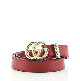 Gucci GG Torchon Belt Leather Thin
