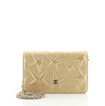 Chanel Wallet on Chain Star Embossed Lambskin