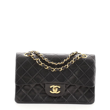 Chanel Vintage Classic Double Flap Bag Quilted Lambskin Medium