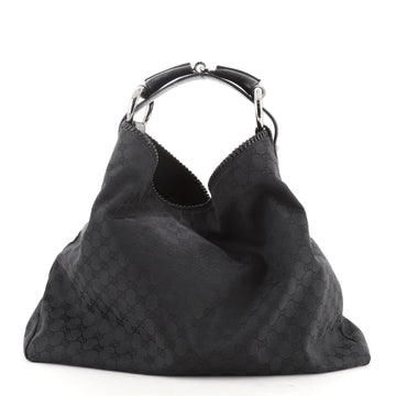 Gucci Horsebit Hobo GG Canvas Large