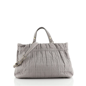 Christian Dior Delidior Tote Cannage Quilt Leather Large