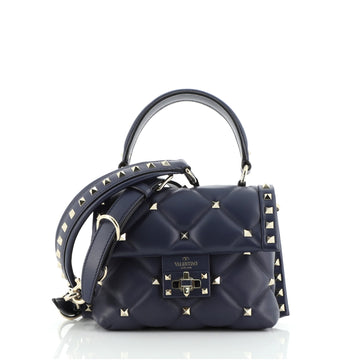 Valentino Candystud Top Handle Bag Leather Mini