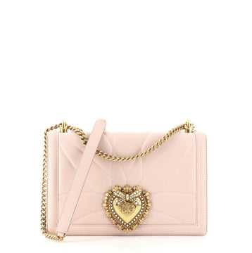 Dolce & Gabbana Devotion Crossbody Bag Quilted Leather Medium