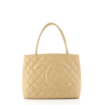 Chanel Medallion Tote Quilted Caviar