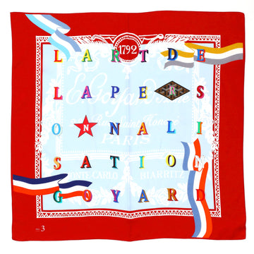 Goyard L'Art de La Personnalisation No. 3 Scarf Printed Silk and Cotton