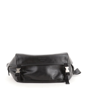 Prada Double Buckle Flap Camera Bag Soft Calf Medium