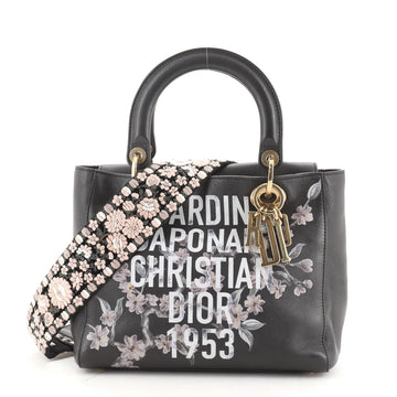 Christian Dior Lady Dior Bag Limited Edition Jardin Japonais Painted Leather Medium