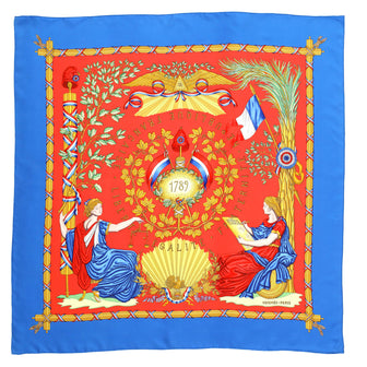 Hermes 1789 Liberté Égalité Fraternité Scarf Printed Silk 90