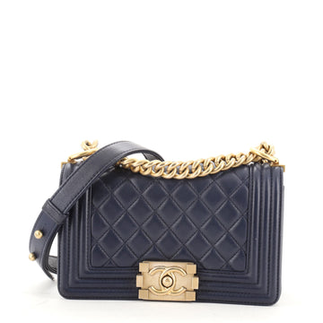 Chanel Boy Flap Bag Quilted Lambskin Small