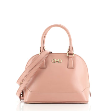 Salvatore Ferragamo Darina Convertible Satchel Saffiano Leather Mini