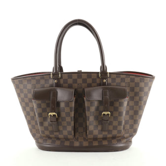 Louis Vuitton Manosque Handbag Damier GM