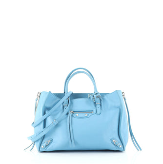Balenciaga Papier A6 Zip Around Classic Studs Bag Leather