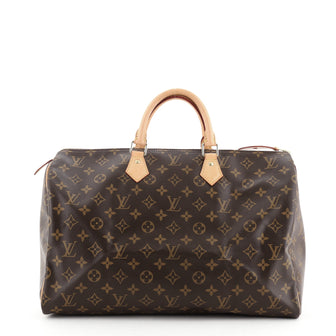 Louis Vuitton Speedy Handbag Monogram Canvas 40