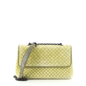 Bottega Veneta Olimpia Crossbody Bag Intrecciato Velvet Baby