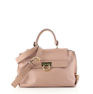 Salvatore Ferragamo Sofia Satchel Smooth Leather Small