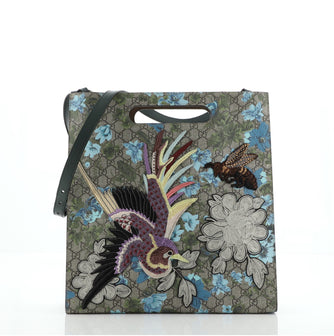 Gucci XL Tote Embroidered Printed GG Coated Canvas Medium
