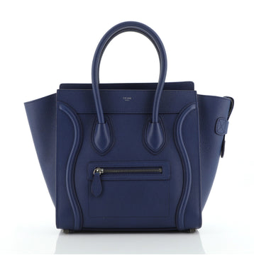 Celine Luggage Bag Grainy Leather Micro