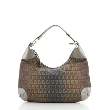 Fendi Vintage Zip Hobo Zucchino Canvas Medium