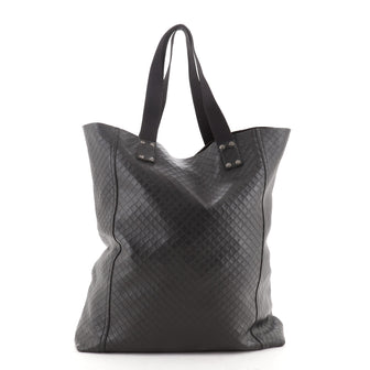 Bottega Veneta Lave Flat Messenger Bag Intrecciomirage Leather Medium