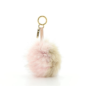Fendi Pom Pom Bag Charm Fur