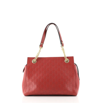 Gucci Soft Signature Shoulder Bag Guccissima Leather Small