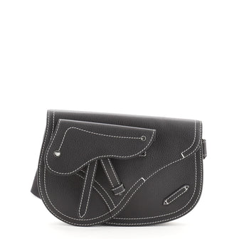 Christian Dior Saddle Messenger Pouch Leather