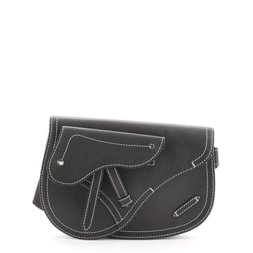 Christian Dior Saddle Messenger Pouch Leather