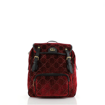 Gucci GG Marmont Backpack GG Velvet Small