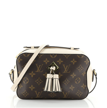 Louis Vuitton Saintonge Handbag Monogram Canvas with Leather