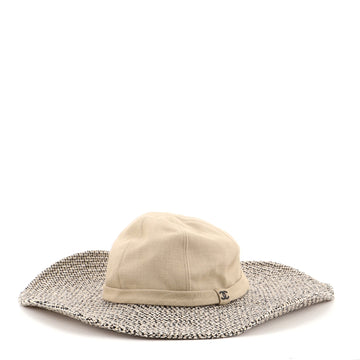 Chanel CC Sun Hat Canvas and Tweed