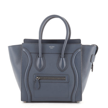 Celine Luggage Bag Grainy Leather Micro