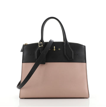 Louis Vuitton City Steamer Handbag Leather MM