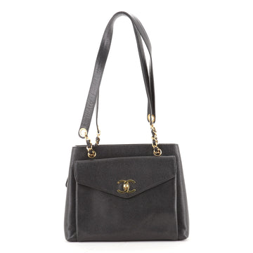Chanel Vintage Front Pocket Tote Caviar Medium
